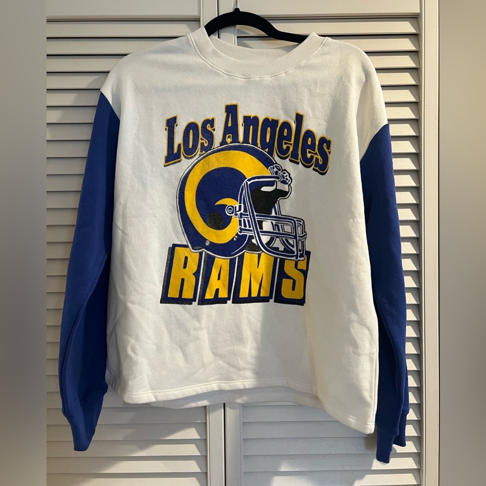 NWT LA RAMS x Junk Food Crew Neck